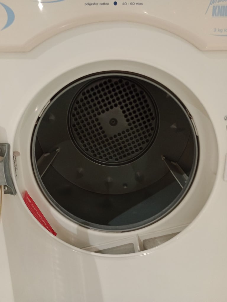 White Knight 3kg compact dual heat tumble dryer 