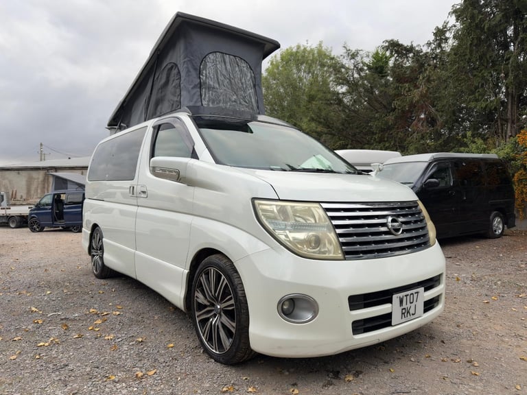 2007 Nissan Elgrand POP TOP 4 Berth Full Camper Conversion
