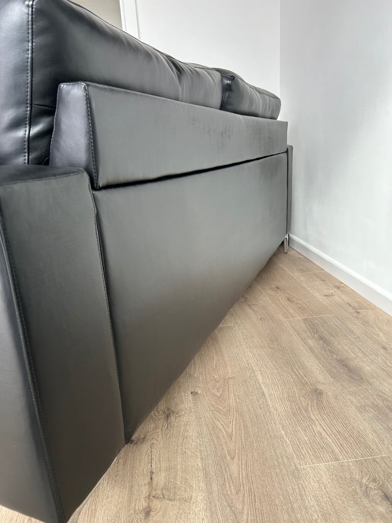 Black Leather Couch