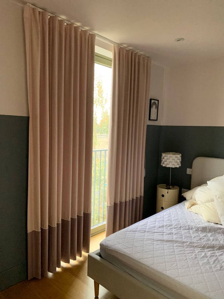 Romo fabric full length curtains 