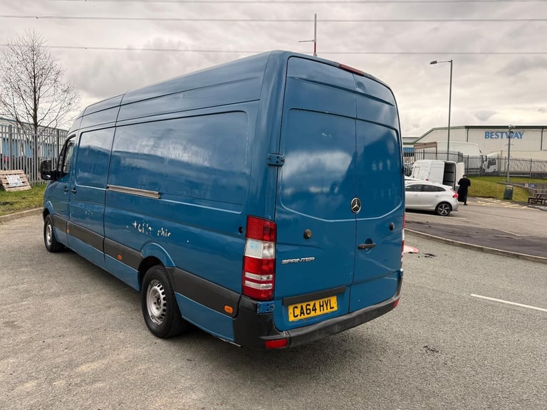 2014 64 REG MERCEDES BENZ SPRINTER 313 CDI 130 BHP LWB VAN BLUE MANUAL