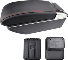 Modification Armrest For Mazda CX-3 2015 - 2019 Central Content USB Black Leather 2016 2017 2018