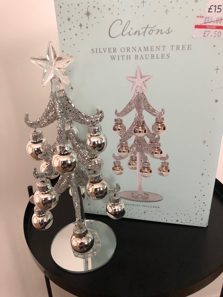 image for Clinton’s Silver Ornament Tree with Baubles 
