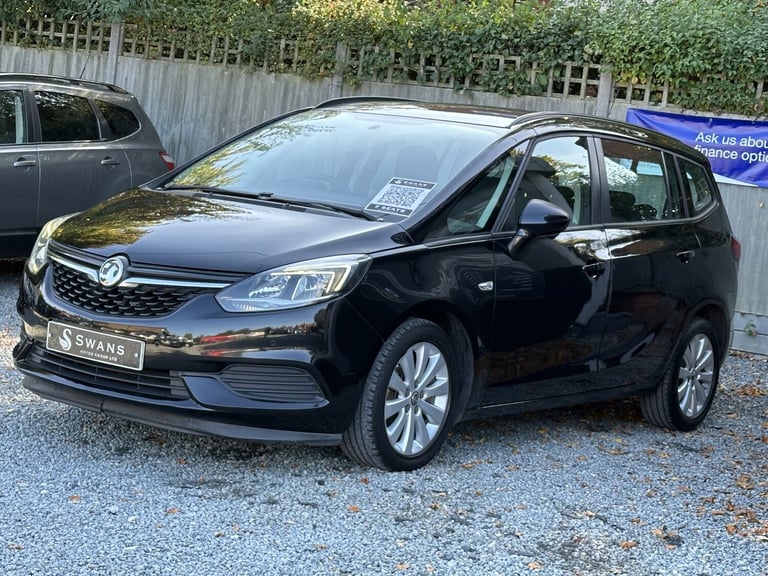 2016 Vauxhall Zafira Tourer 1.4 I Turbo Design Petrol Manual 5 Door MPV Black