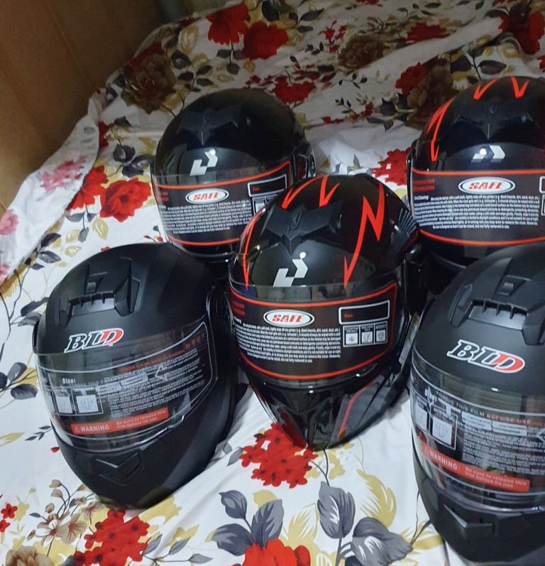 New Motorcycle Helmet Double Lens Cross Section Helmet ⛑️ size  ,M, L , XL