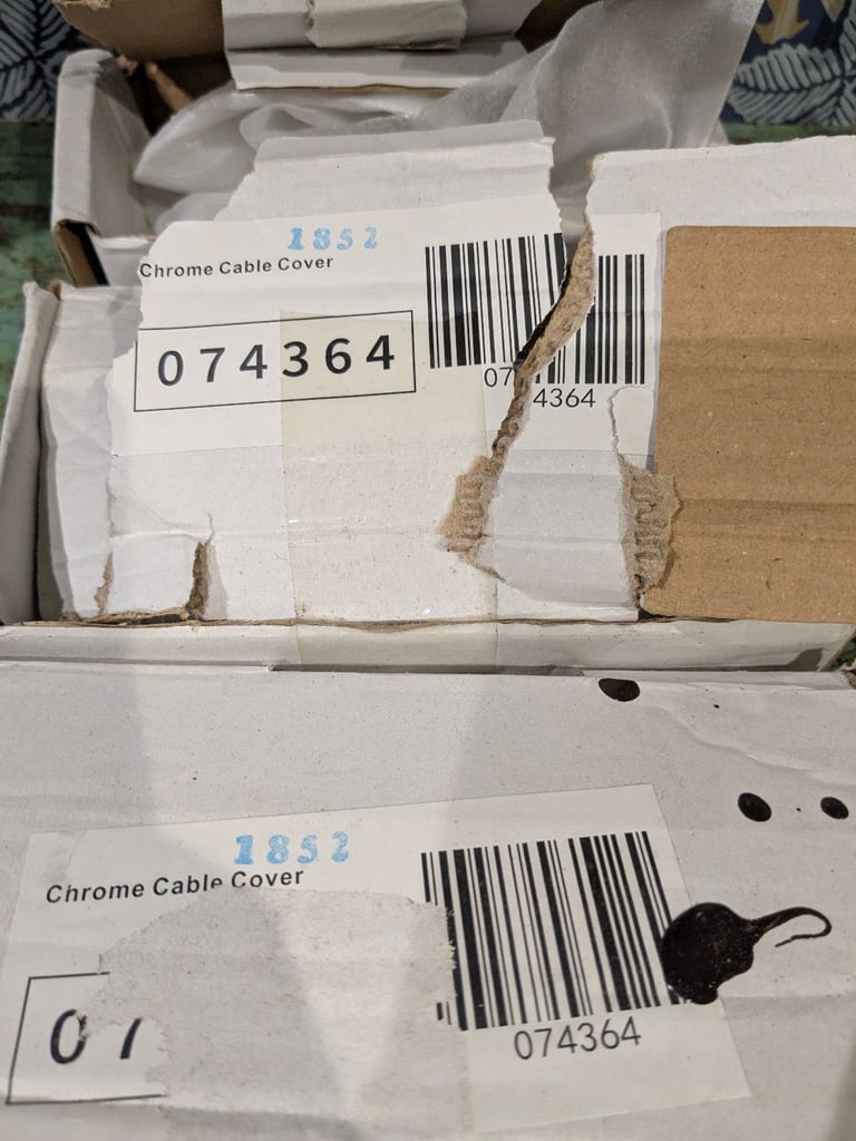 Towel Rail Chrome Cable Cover - 5 packs