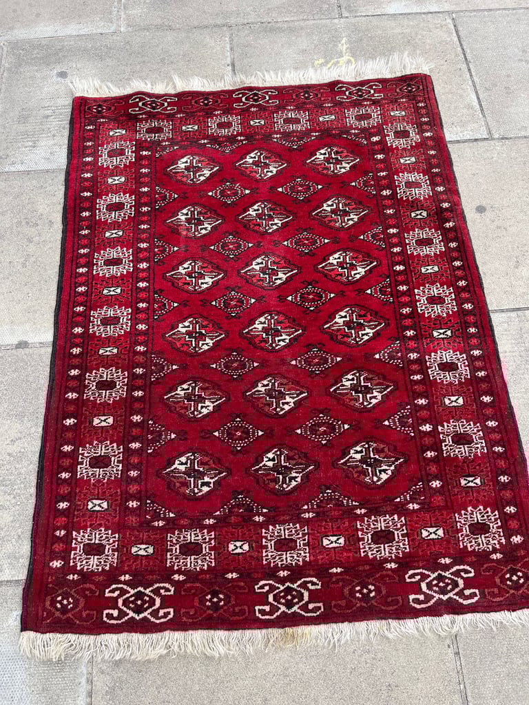 image for Iranian Rug , good quality and condition . Great colours .  Size - 122cm x 92cm