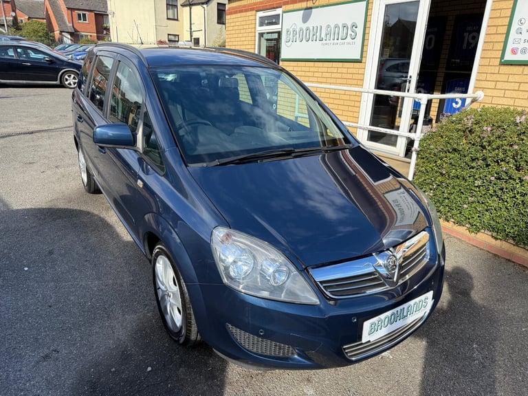2012 Vauxhall Zafira 1.6 Exclusiv 7 Seat Petrol Blue Low Insurance Group Isofix