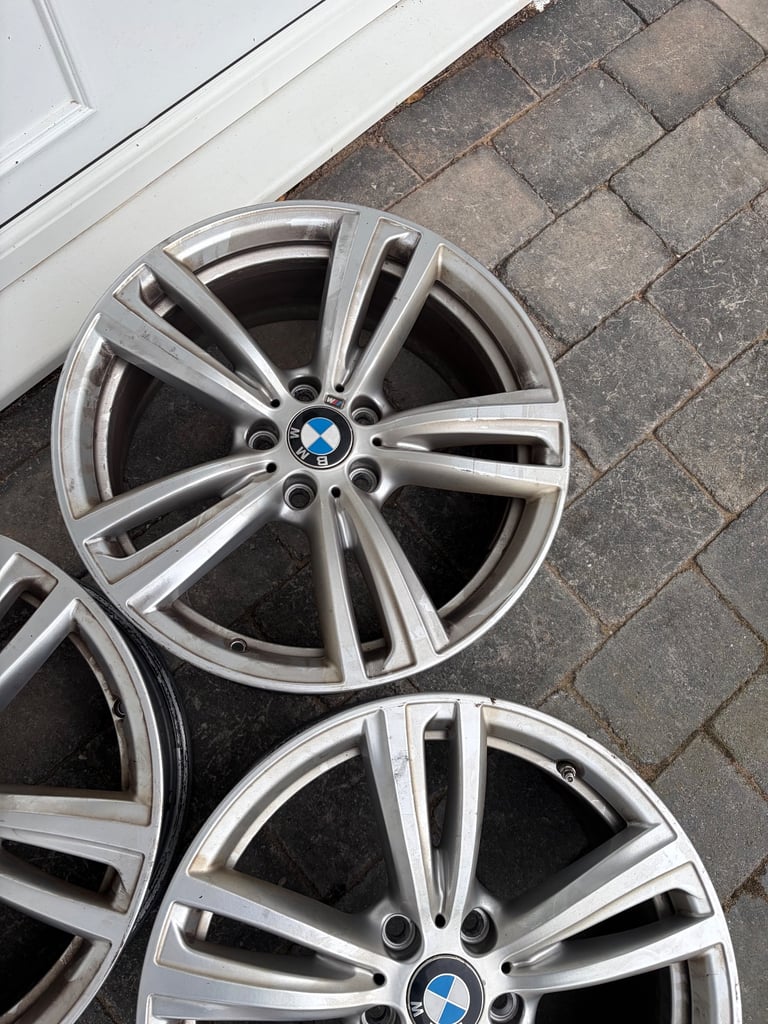 image for 3 Genuine BMW Alloys - 2 Front and 1 Rear (VGC)