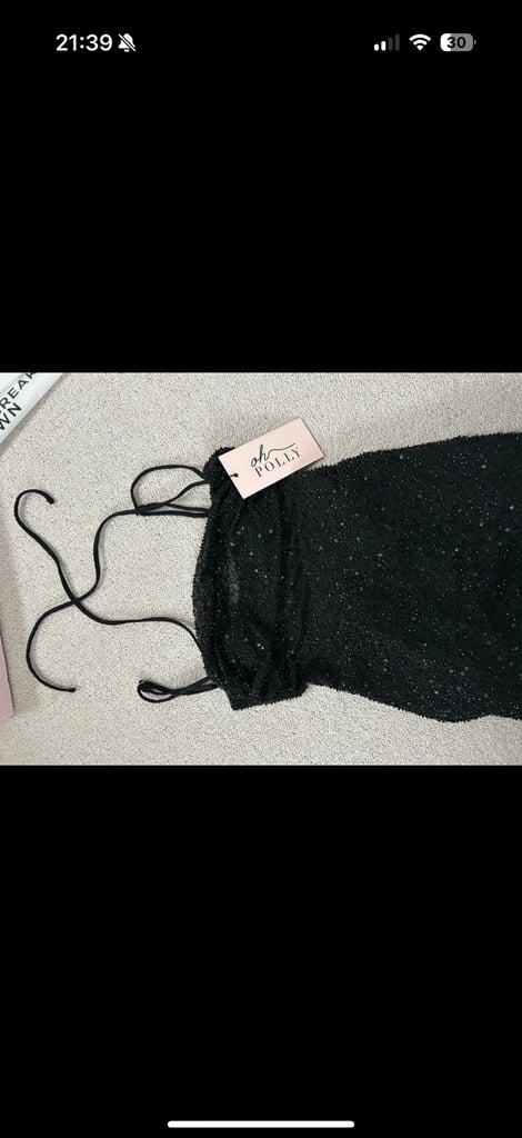 Oh Polly Monte Carlo black dress - size 6