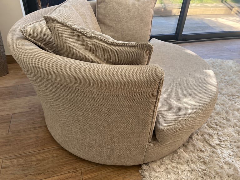 DFS Swivel Chair Sofa Cuddle Love Sofa, Lorella sofa chair