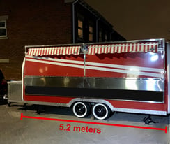 Mobile food trailer. 