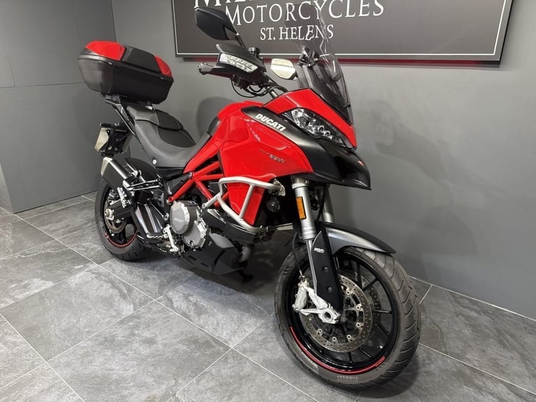 2021 DUCATI MULTISTRADA 950 S ADVENTURE BIKE FITTED WITH TOP BOX