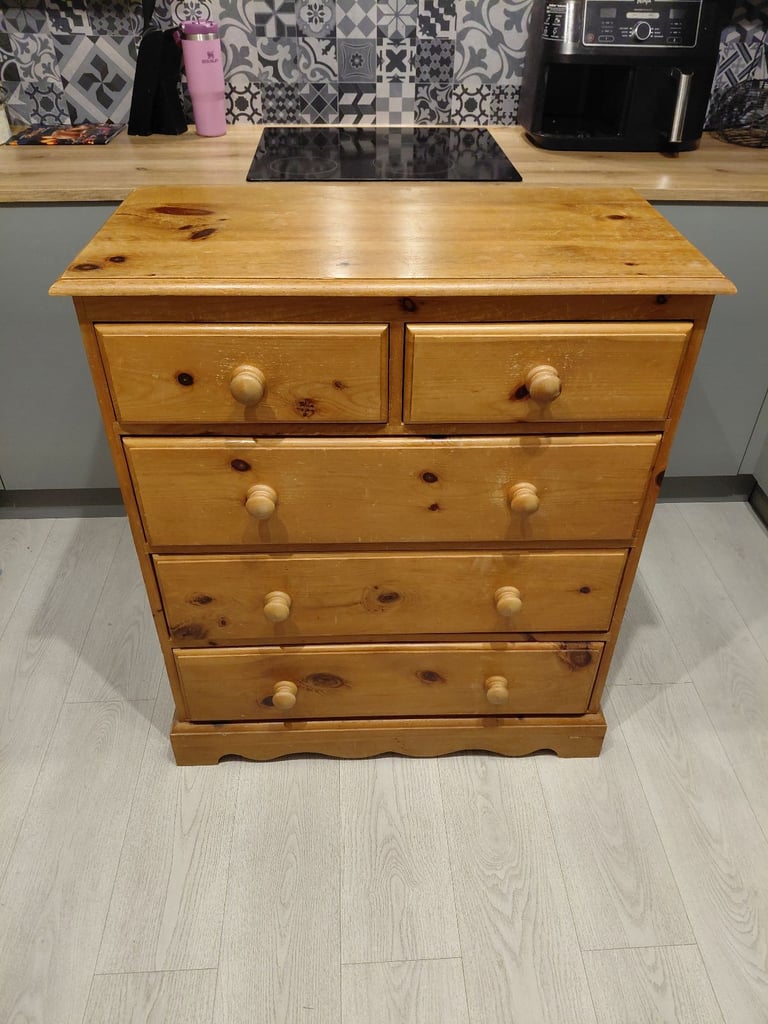 image for Solid cottage pine chest of drawers 