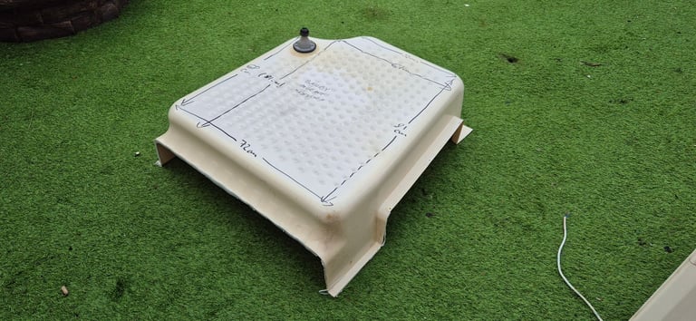 Whole complete toilet unit for camper conversion.