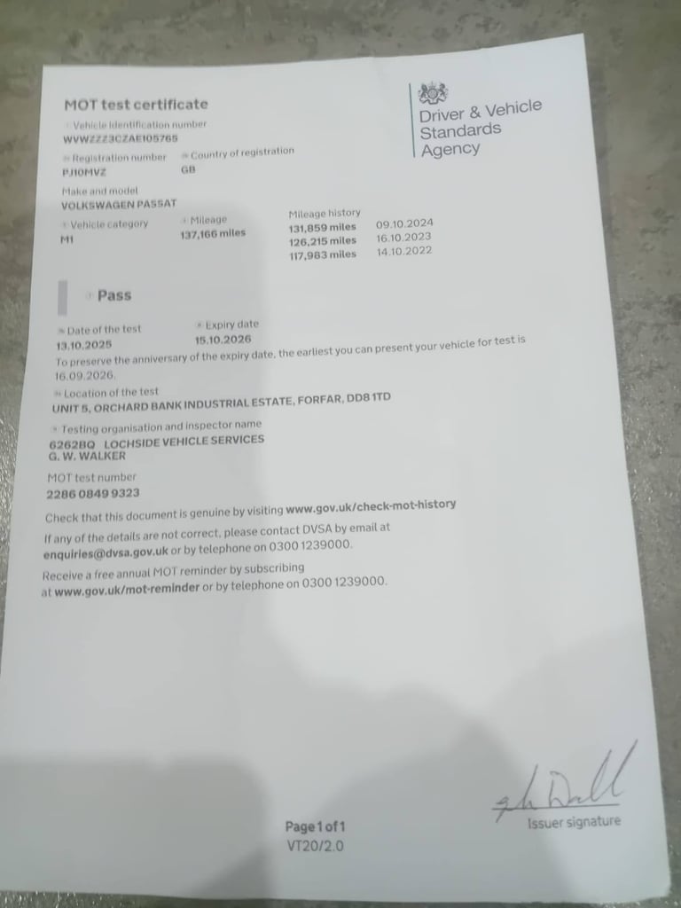Volkswagen, PASSAT, Estate, 2010, Manual, 1968 (cc), 5 doors