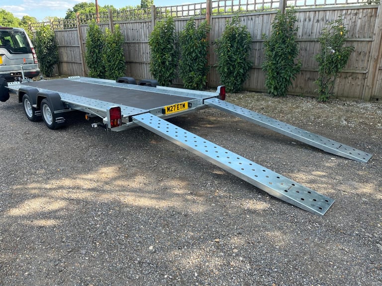 New Woodford Widebody 16' x 6'1 (4.87m x 1.98m) Car Trailer Transporter 3000KG