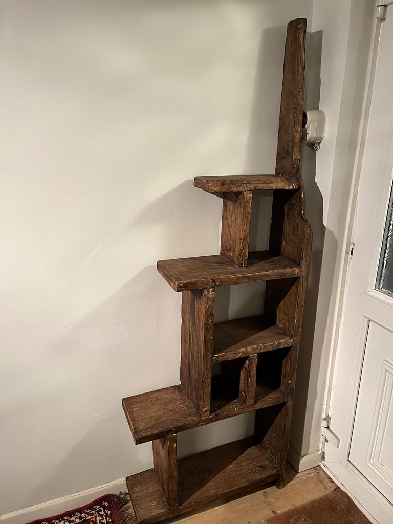 HANDCRAFTED FREESTANDING RUSTIC SHELVING 