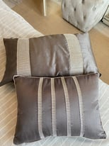 Silver / grey cushions 