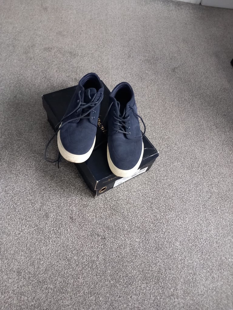 image for Polo Ralph Lauren blue suede casual shoes