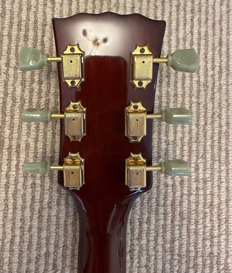 Gibson Les Paul style Vintage V100M Gold Top - Mini Humbucker Electric Guitar - Gold with case