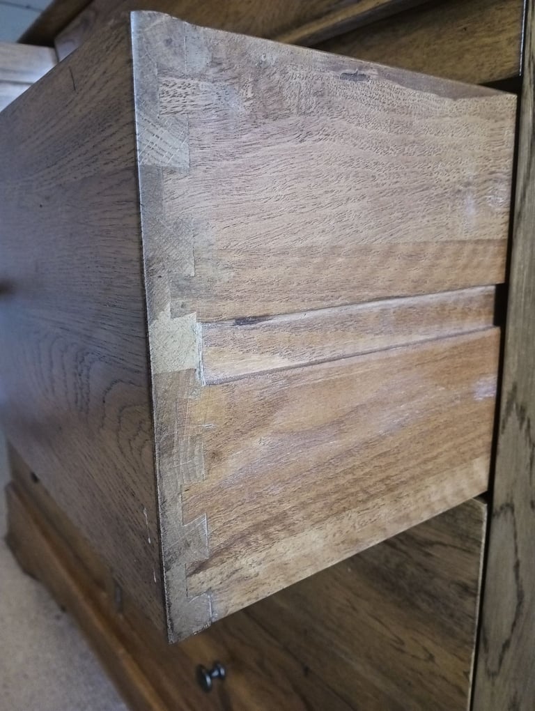 Bedroom furniture solid oak french style sleigh bed