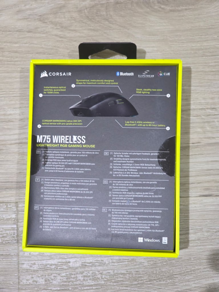 Corsair M75 Wireless Gaming Mouse – Brand New & Sealed