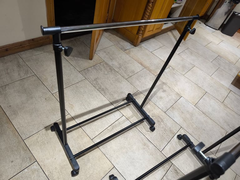 image for Free standing hanging rail on wheels