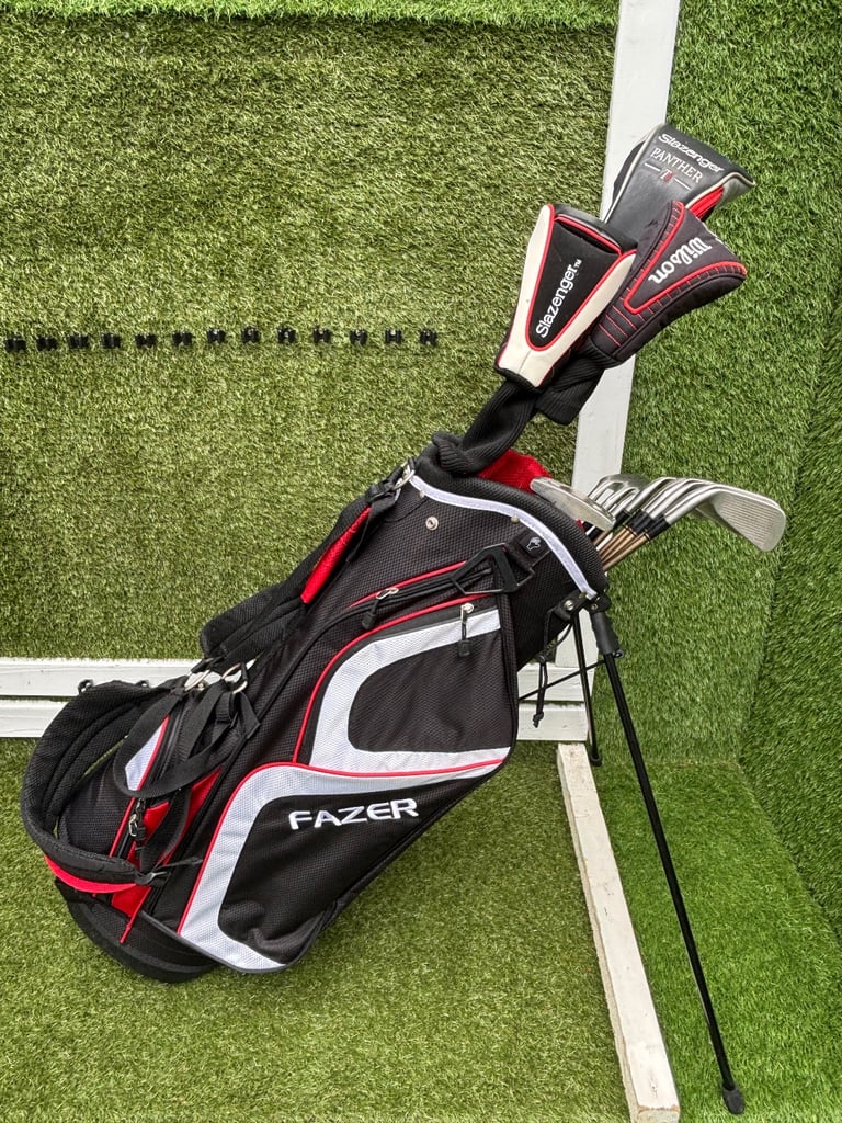 RAM LASER X2 (3–SW) + SLAZ WOODS + WILSON TI MATRIX 3 WOOD + BRONTY PUTTER + FAZER BAG – FULL SET