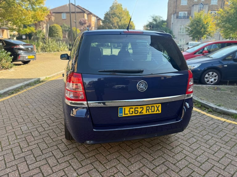 ULEZ FREE, Vauxhall, ZAFIRA, MPV, 2012, Manual, 1598 (cc), 5 doors