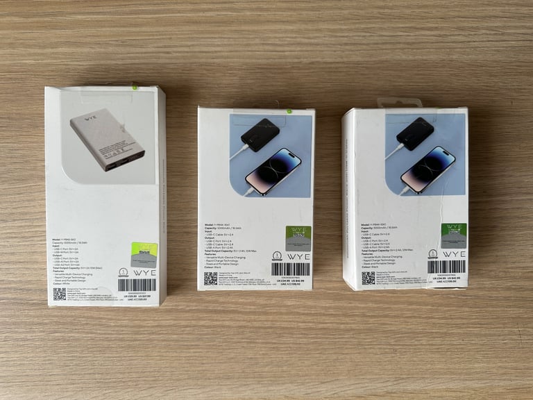 3 x Power Banks Brand New 