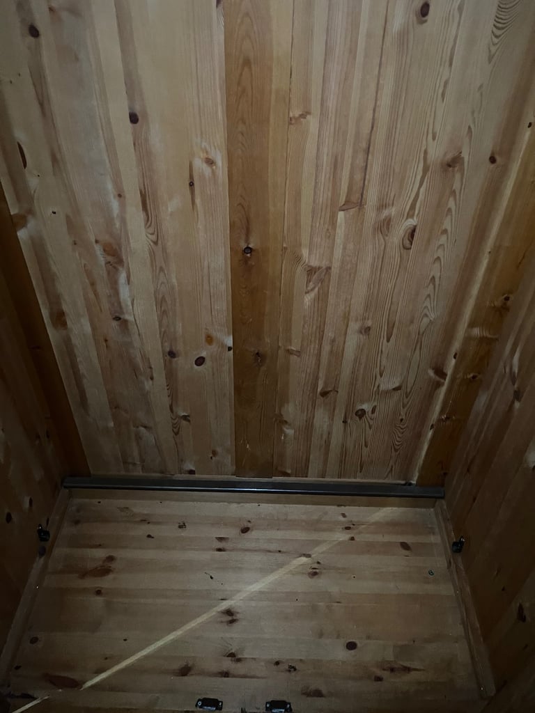 Solid Pine Double Wardrobe 