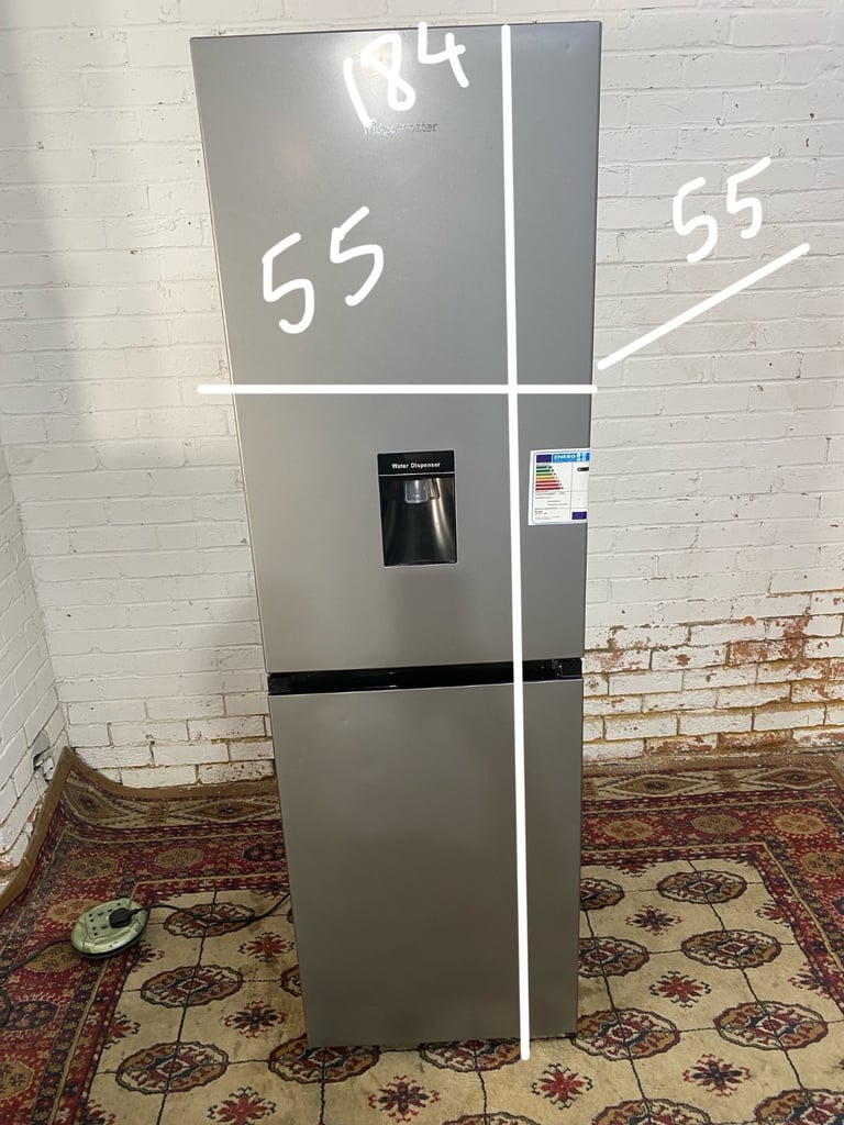 🚚Tall FridgeMaster Grey Fridge Freezer With Water Dispenser Frost Free For Sale 