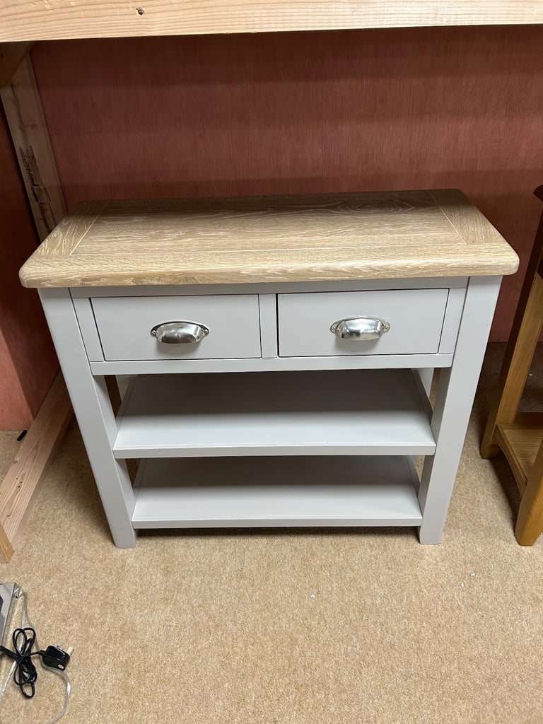 image for Windermere painted 2 drawer console table - BRAND NEW