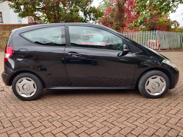 MERCEDES A150 CLASSIC SE 2008 58 REG BLACK 3 DOOR HATCH 5 SPEED MANUAL A/C 119K MILES ULEZ FREE