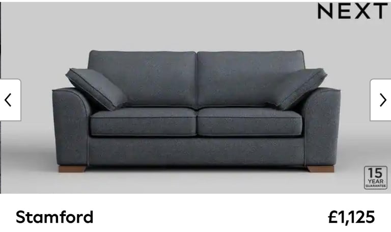 image for Next brand new grey two seater sofa 