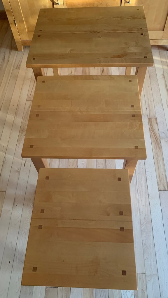 Oak Nest of Tables by NEXT