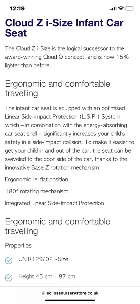 CYBEX Z Cloud, Z Base & Rain Cover 