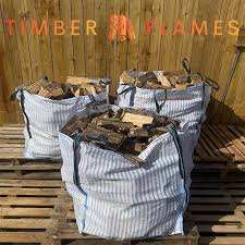 image for Bulk bags of seasoned logs.  80x80x80cm