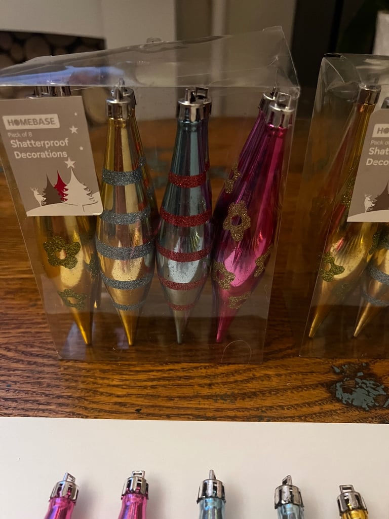 24 Christmas baubles/ tree decorations 
