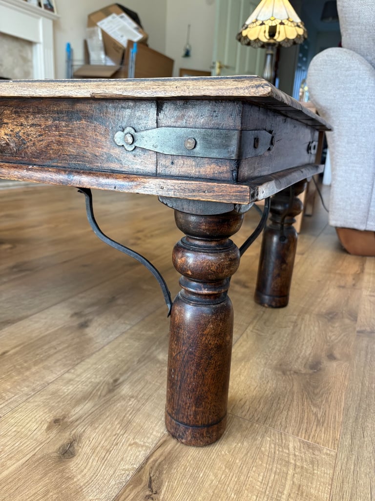Dark wood coffee table 
