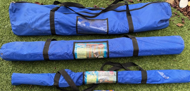 TRIXIE Dog Agility Equipment Set - Obstacle Training Course - 3 Piece set