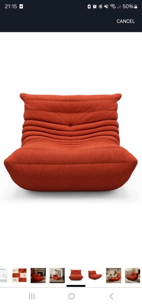 2 Togo Fireside Chair Soft Suede Lounge Chair Lazy Leisure Sofa Bean Bag Couch