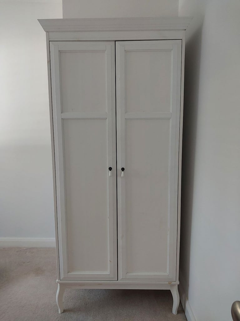 ikea double wardrobe with shelf inside 