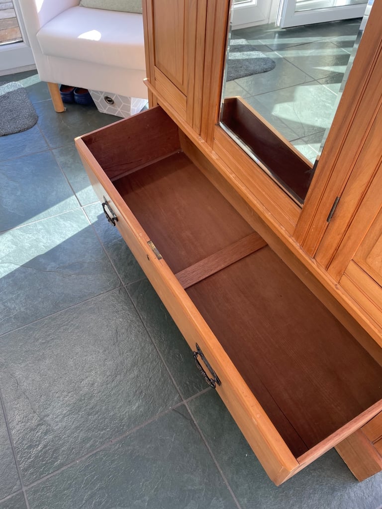 Satinwood Edwardian Wardrobe 