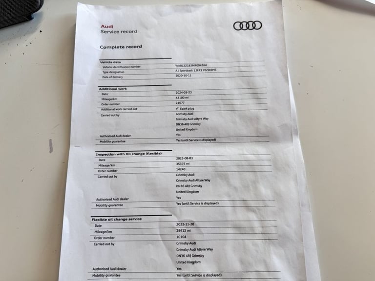 2020 Audi A1 1.0 TFSI 25 Technik Sportback 5dr Petrol Manual Euro 6 (s/s) (95 ps) Hatchback Petro...