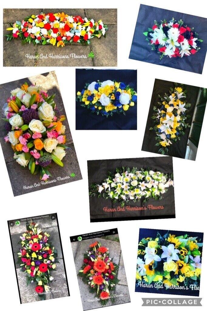 Funeral Tributes Fresh And Artificial Flowers Coffin Sprays 