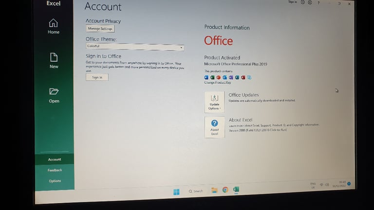 SSD S128,256,GB,HDD 250,GB 3.5 FOR LAPTOP/PC WITH WINDOWS 11+OFFICE 2019 WORKS ON ANY PC/LAPTOP