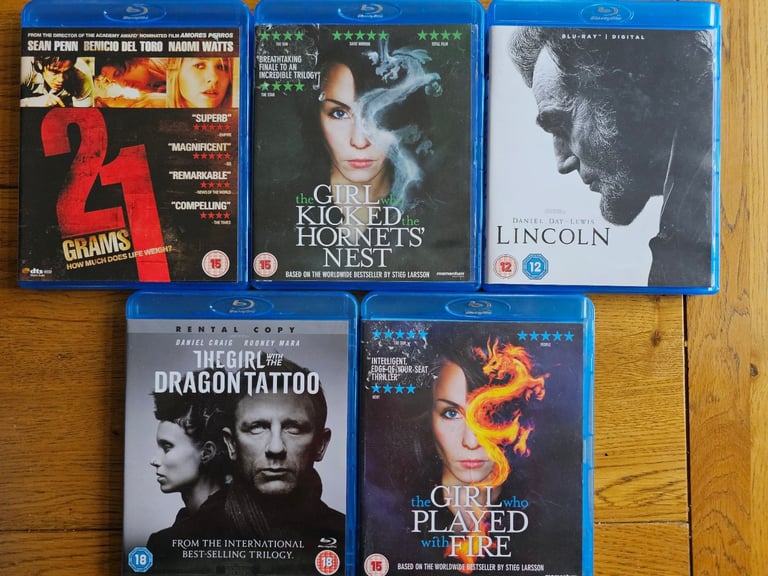 image for 5 off Blue-ray dvd films 