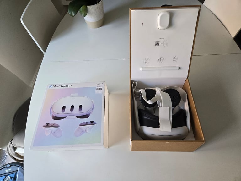 image for Meta Quest 3, mint condition, 18 month warranty (John Lewis)